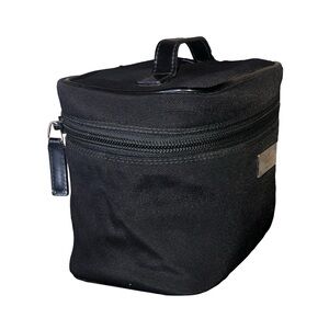 GUCCI Black Nylon Toiletry Case Shaving Bag with Leather Top Handle NWOT